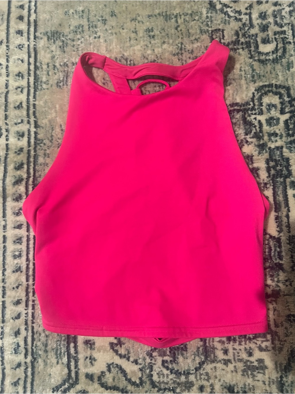 Alo yoga movement bra tank neon pink size small